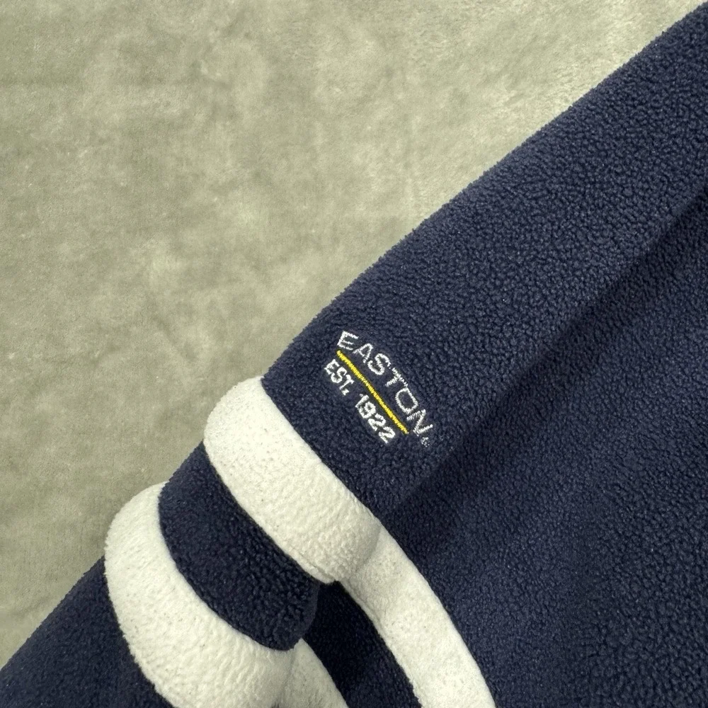 Vtg Easton Sweatshirt Mens Medium Blue Long Sleeve Fleece Embroidered Logo Sport